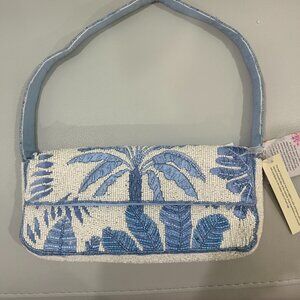 Beaded Palm Tree Tropical Bag Handcrafted in India RARE New Release NWT